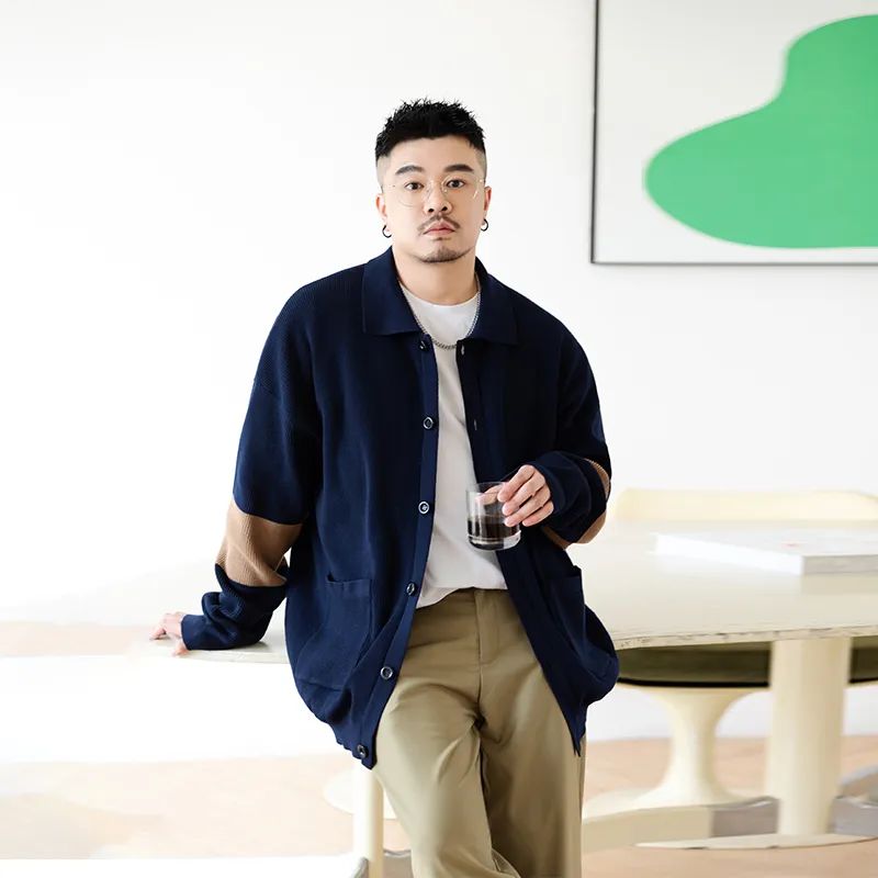 WAYNEXZAVIER Sweaters Men Royal Blue-5