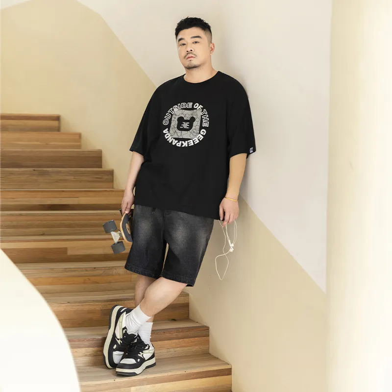 WAYNEXZAVIER Gradient Washable Denim Shorts Men's-5