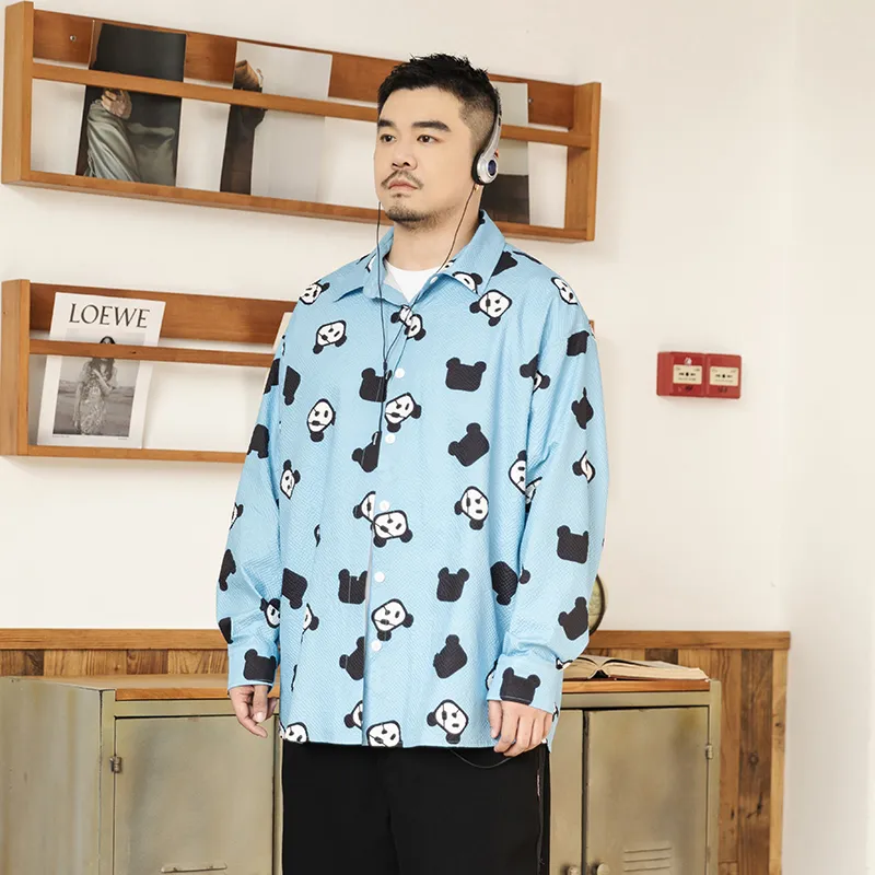 WAYNEXZAVIER Spring And Fall Seasons Shirt Men's Blue-3