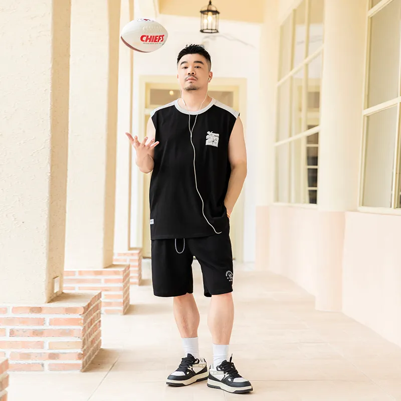 WAYNEXZAVIER Tank Tops Men Black-5