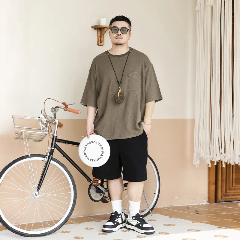 WAYNEXZAVIER T Shirt Men's Army Green-5