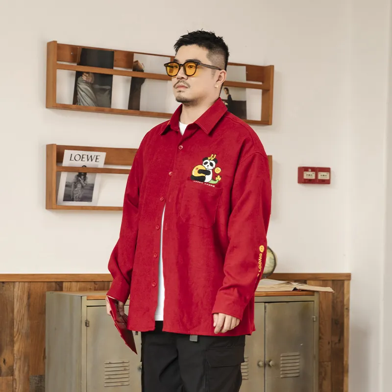 WAYNEXZAVIER Shirts Men Burgundy-3