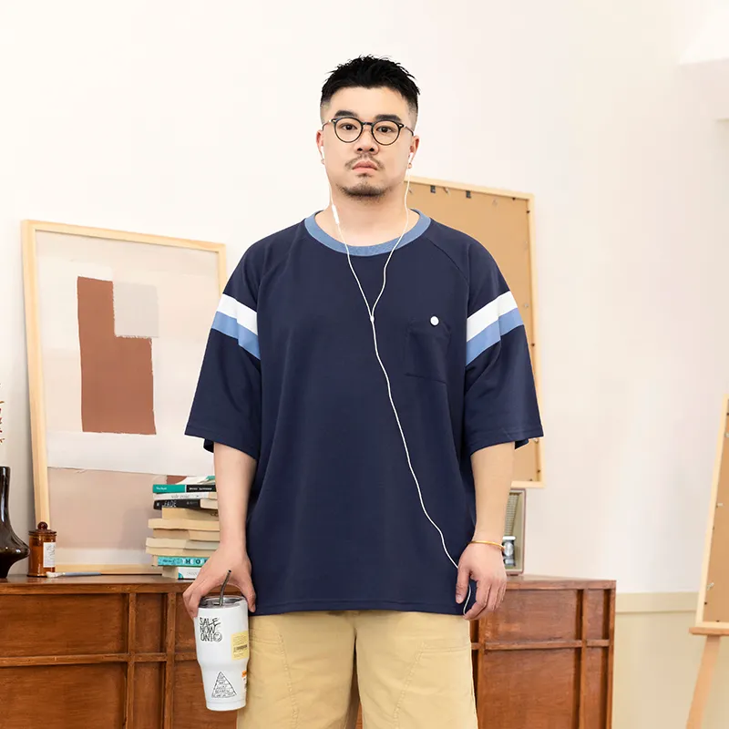 WAYNEXZAVIER T Shirts Men Dark Blue-2