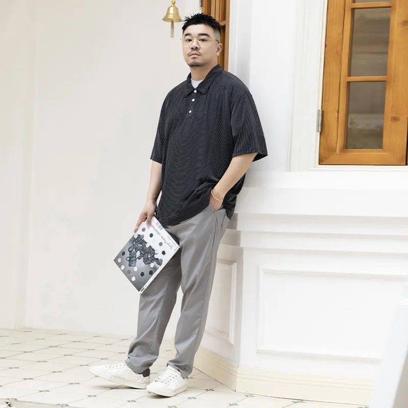 WAYNEXZAVIER Polo Shirts Men Black-6