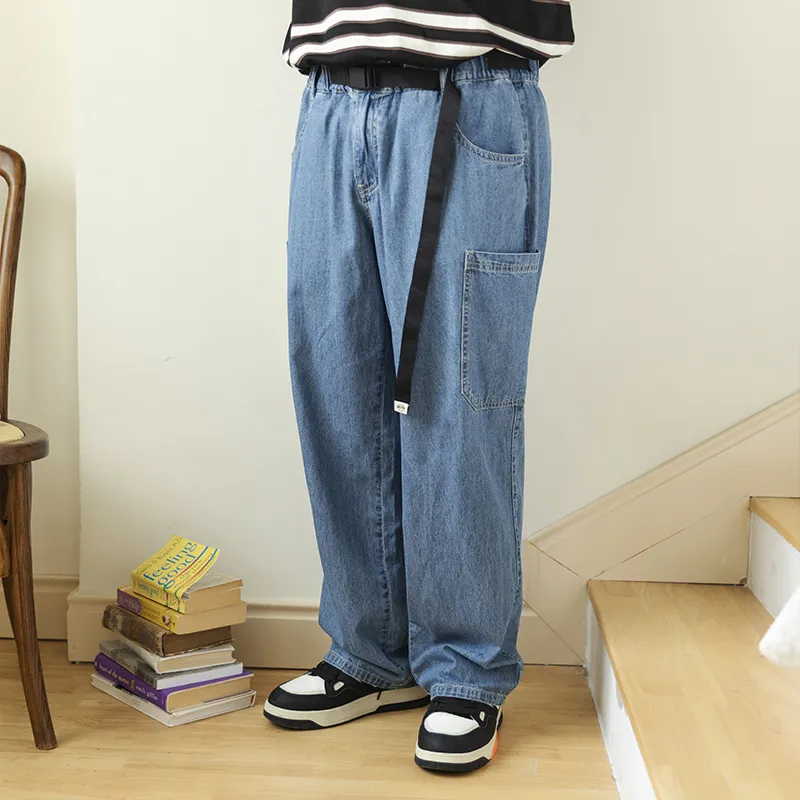 WAYNEXZAVIER Jeans Men Denim Blue-3