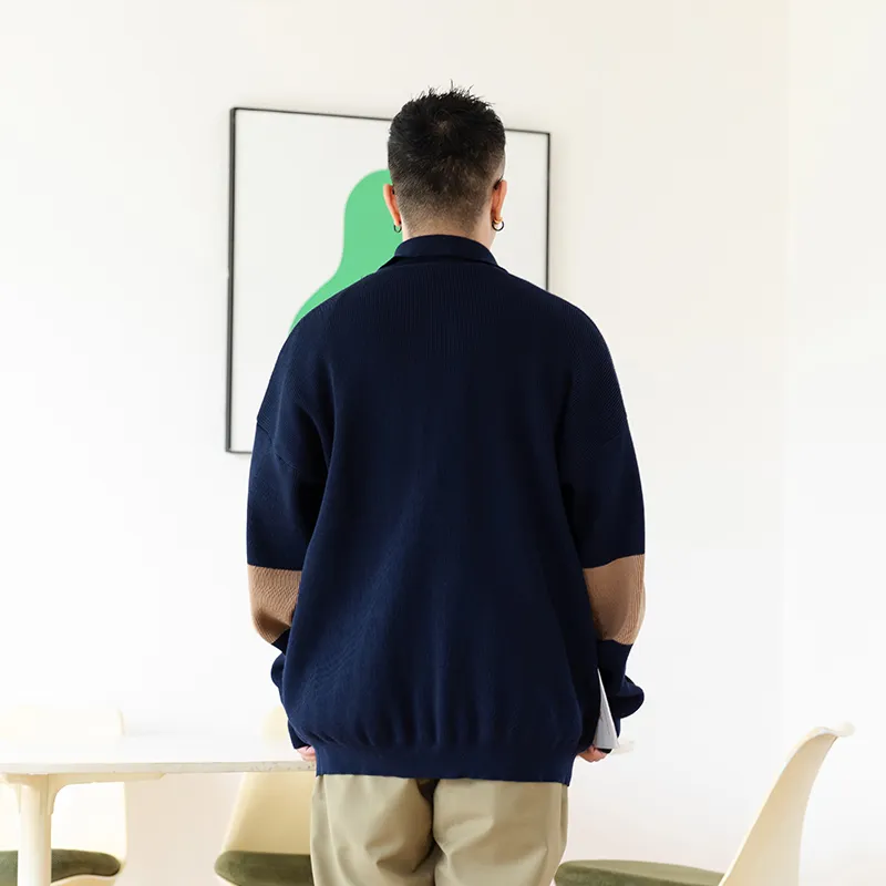 WAYNEXZAVIER Sweaters Men Royal Blue-4