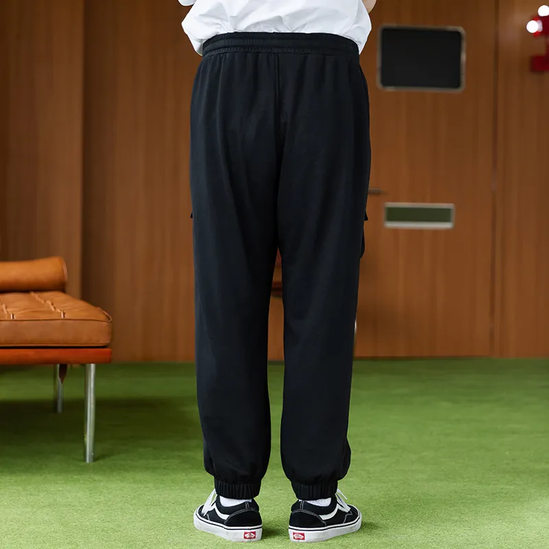 WAYNEXZAVIER Cargo Pants Men Black-4