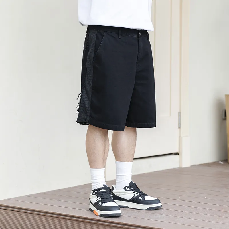 WAYNEXZAVIER Denim Shorts Men's Black-3