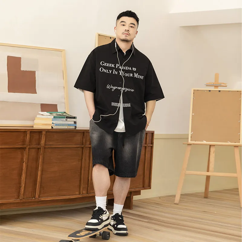WAYNEXZAVIER Gradient Washable Denim Shorts Men's-6