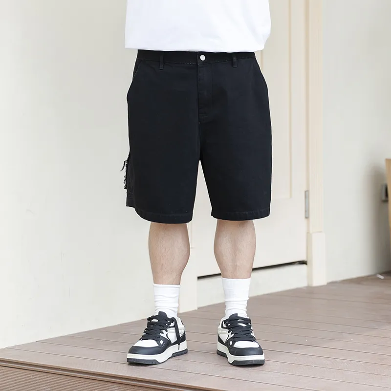 WAYNEXZAVIER Denim Shorts Men's Black-2