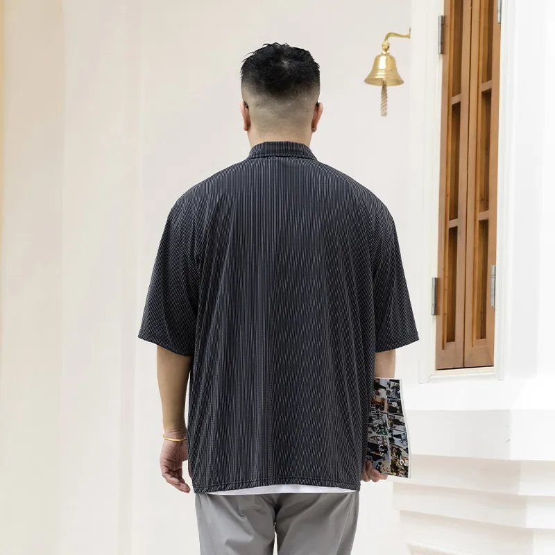 WAYNEXZAVIER Polo Shirts Men Black-4