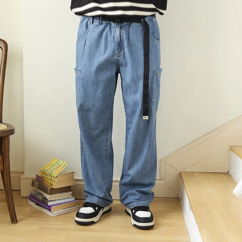 WAYNEXZAVIER Jeans Men Denim Blue-2