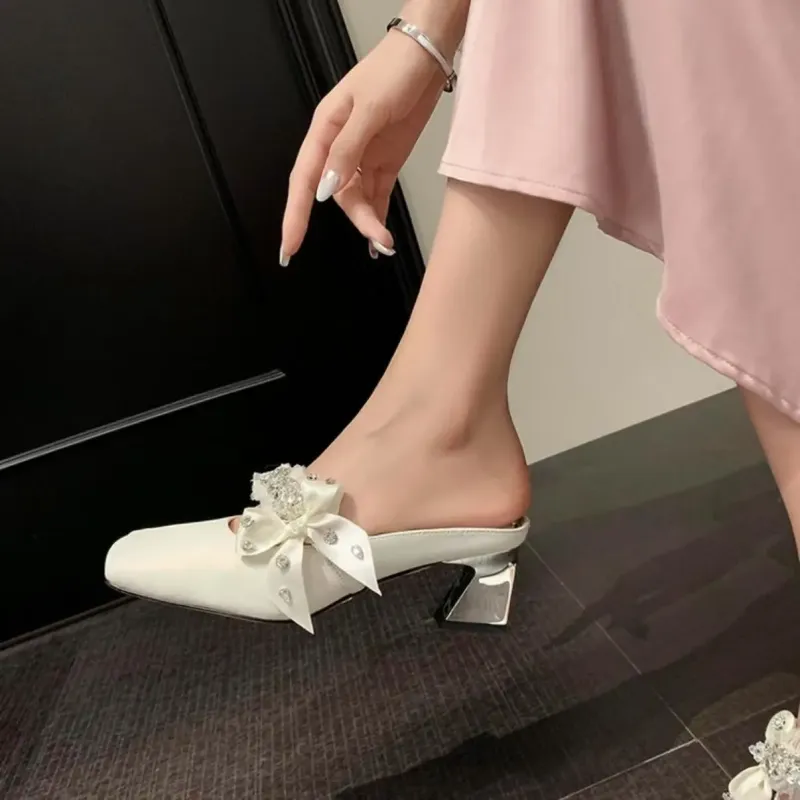 Dawei's House Rubber Sole Abrasion Resistant Slip Resistant Antibacterial Closed Toe Slippers Women's Gift Box Set-15