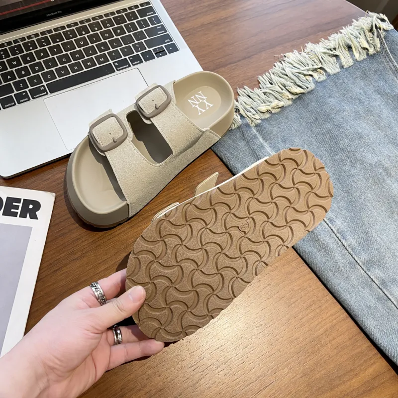 Dawei's House Rubber Sole Slip Resistant, Odor Resistant, Antibacterial Slide Slippers Women's-7