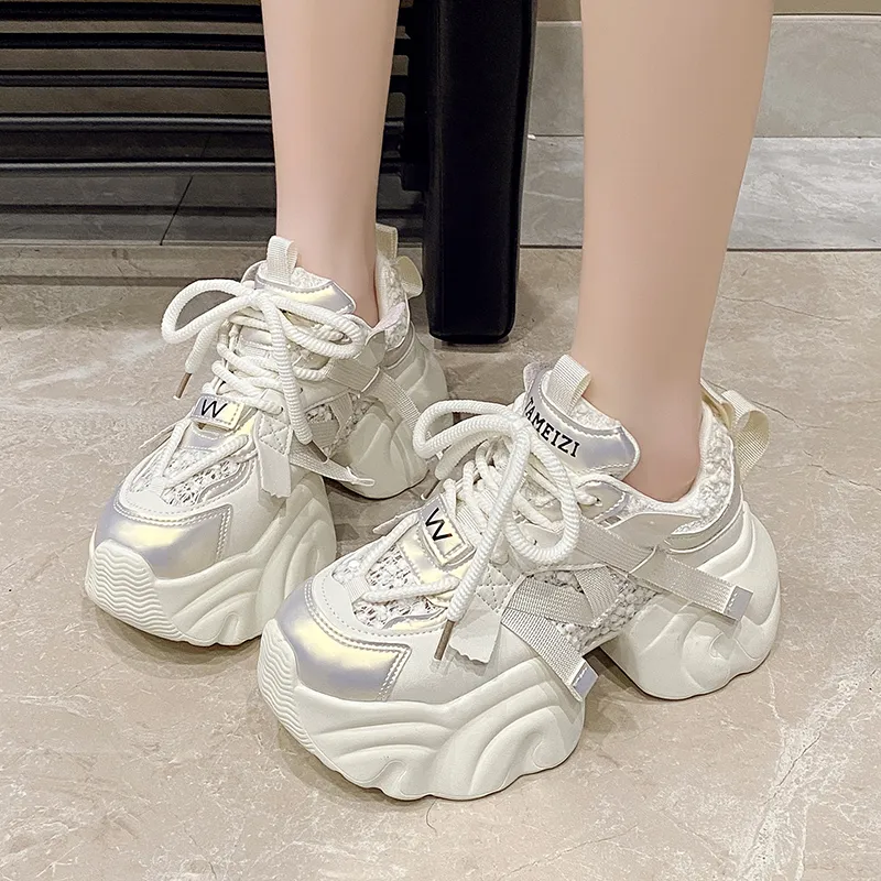 Dawei's House Low Top Chunky Sneakers Women's-4
