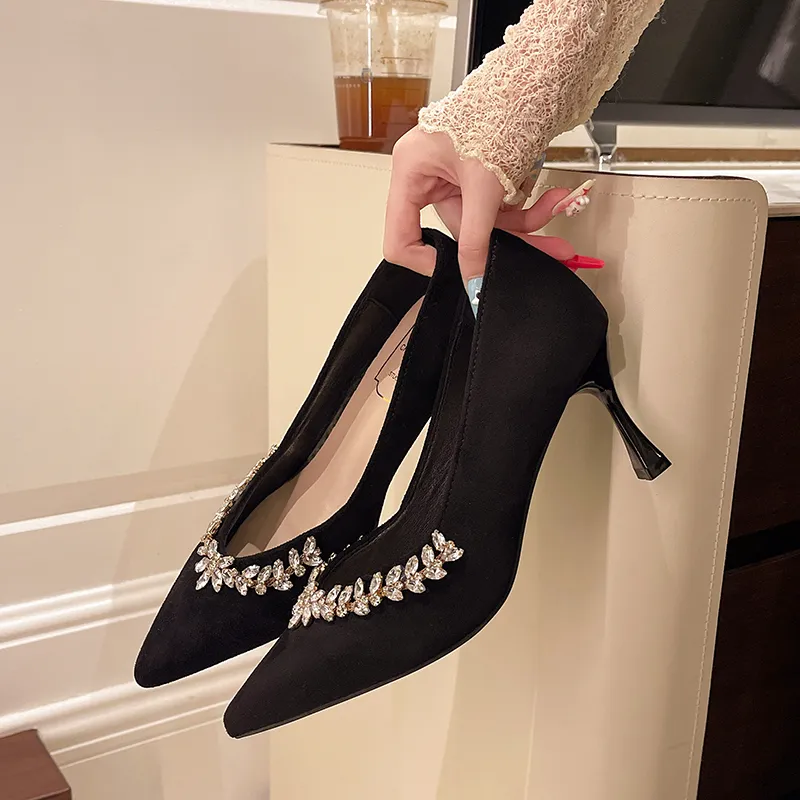 Dawei's House High Heels Women's Black-5