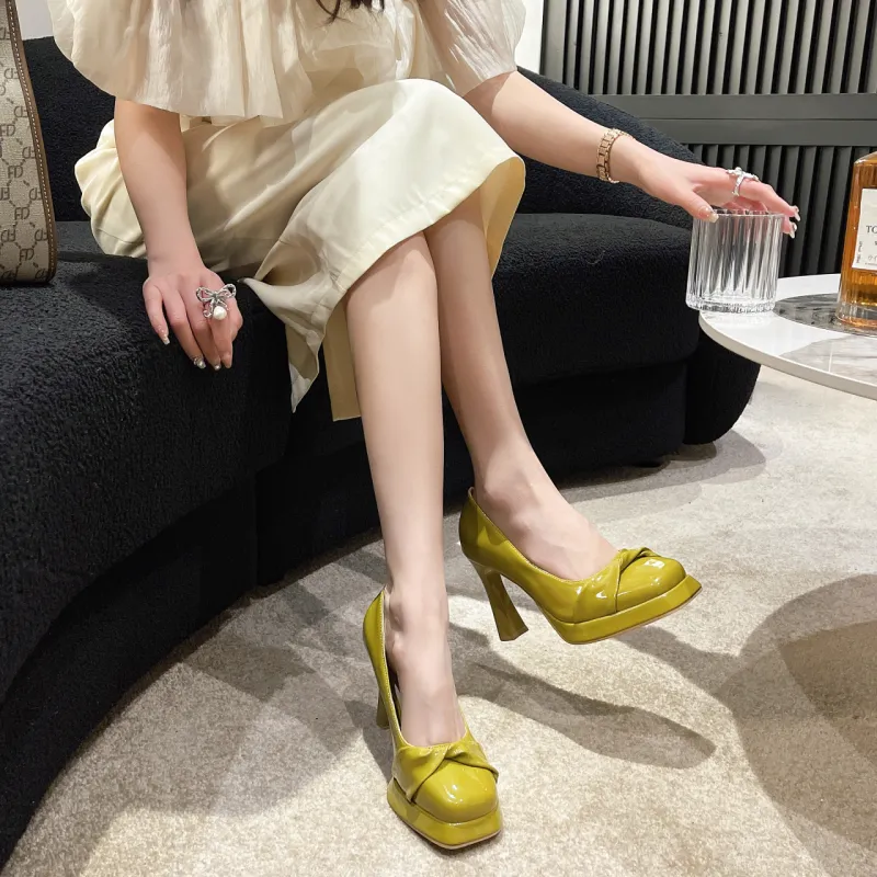 Dawei's House Slim Heel High Heels Women's-14