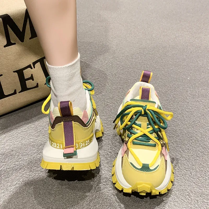 Dawei's House Cushioning Slip Resistant Chunky Sneakers Women's Gift Box Set-7