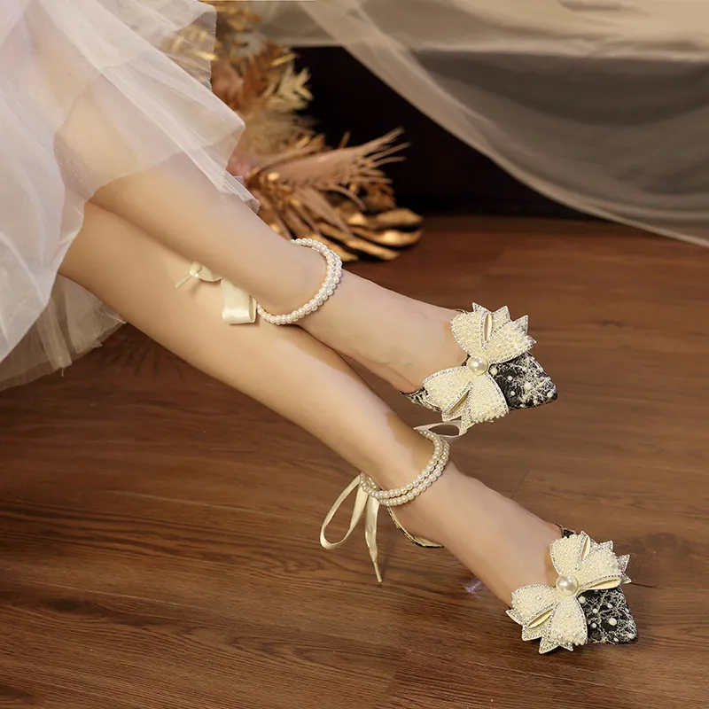 Dawei's House Slim Heel High Heels Women's-11