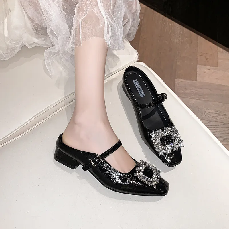 Dawei's House Rubber Sole Odor Resistant Abrasion Resistant Slip Resistant Closed Toe Slippers Women's Gift Box Set-7