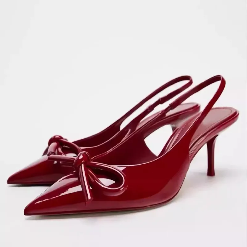 Dawei's House High Heels Women's Bowknot Box-10
