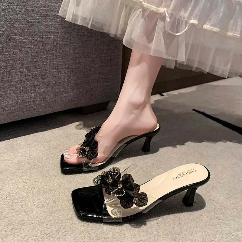 Dawei's House Rubber Sole Slide Slippers Women's-15