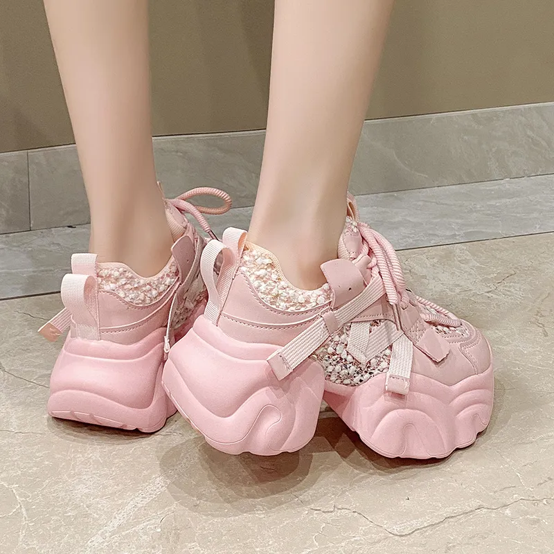 Dawei's House Low Top Chunky Sneakers Women's-11