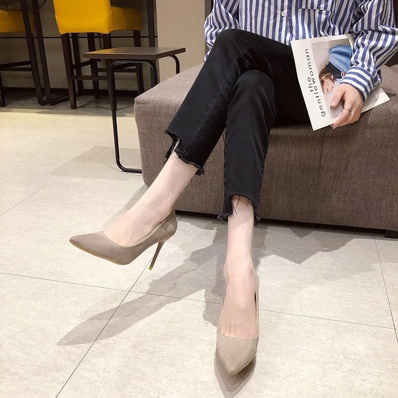 Dawei's House Slim Heel High Heels Women's-9