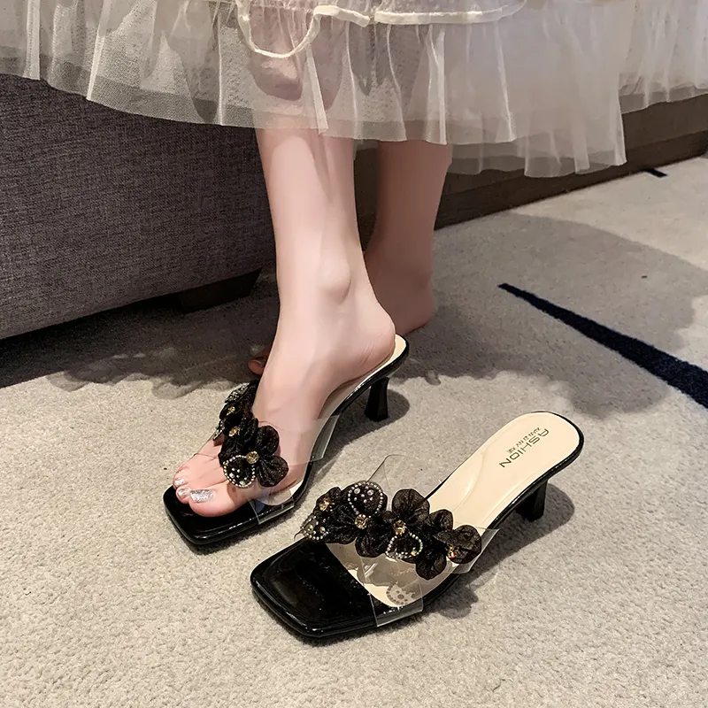 Dawei's House Rubber Sole Slide Slippers Women's-16