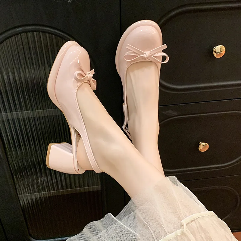 Dawei's House Block Heel High Heels Women's-3