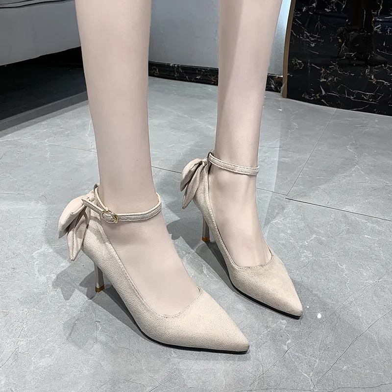 Dawei's House Slim Heel High Heels Women's-11