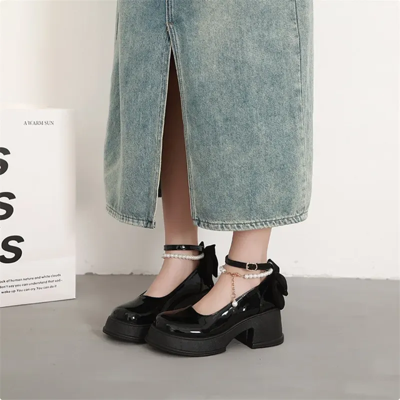 Dawei's House Chunky Heel High Heels Women's Gift Box Set-18
