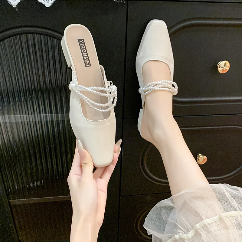 Dawei's House Odor Resistant Abrasion Resistant Slip Resistant Closed Toe Slippers Women's-1