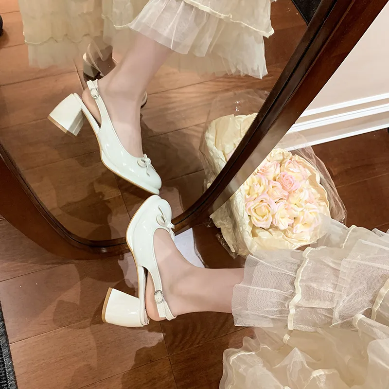Dawei's House Block Heel High Heels Women's-26