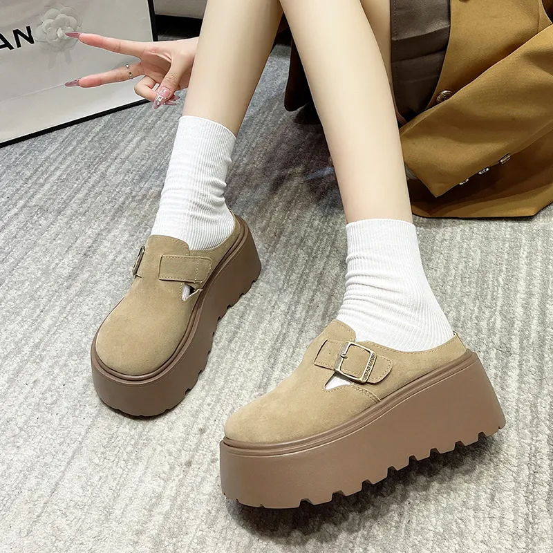 Dawei's House Rubber Sole Slip Resistant Antibacterial Closed Toe Slippers Women's-2