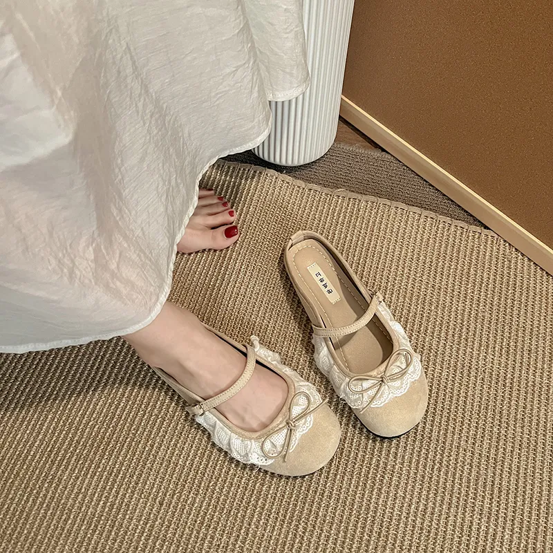 Dawei's House Rubber Sole Odor Resistant Abrasion Resistant Slip Resistant Closed Toe Slippers Women's-4