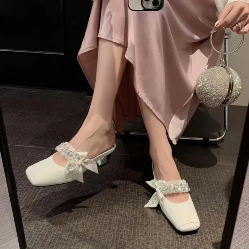 Dawei's House Rubber Sole Abrasion Resistant Slip Resistant Antibacterial Closed Toe Slippers Women's Gift Box Set-17