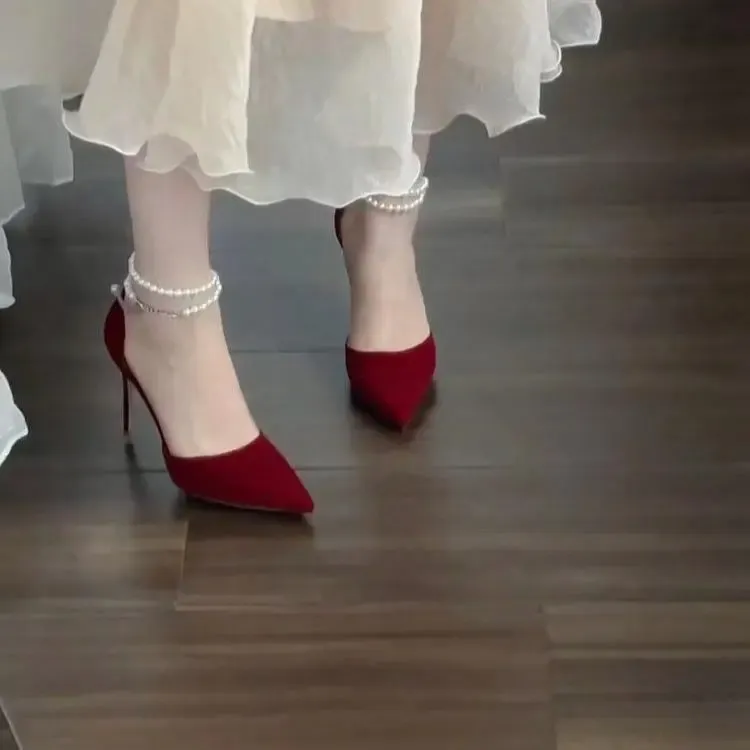 Dawei's House Slim Heel High Heels Women's Box-23