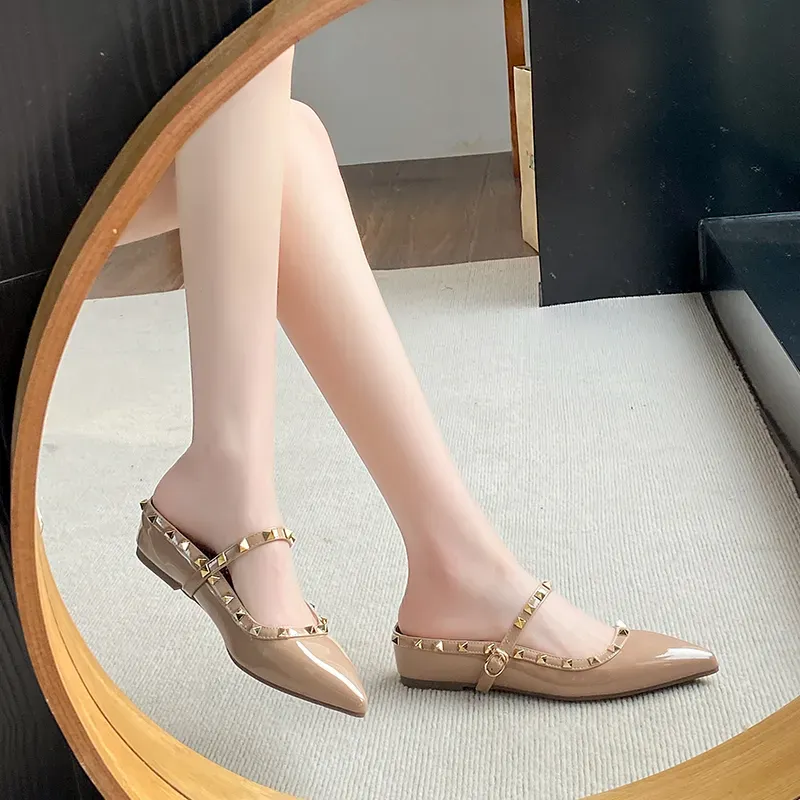 Dawei's House Rubber Sole Quiet Slip Resistant Wrap toe Slippers Women's Gift Box Set-6
