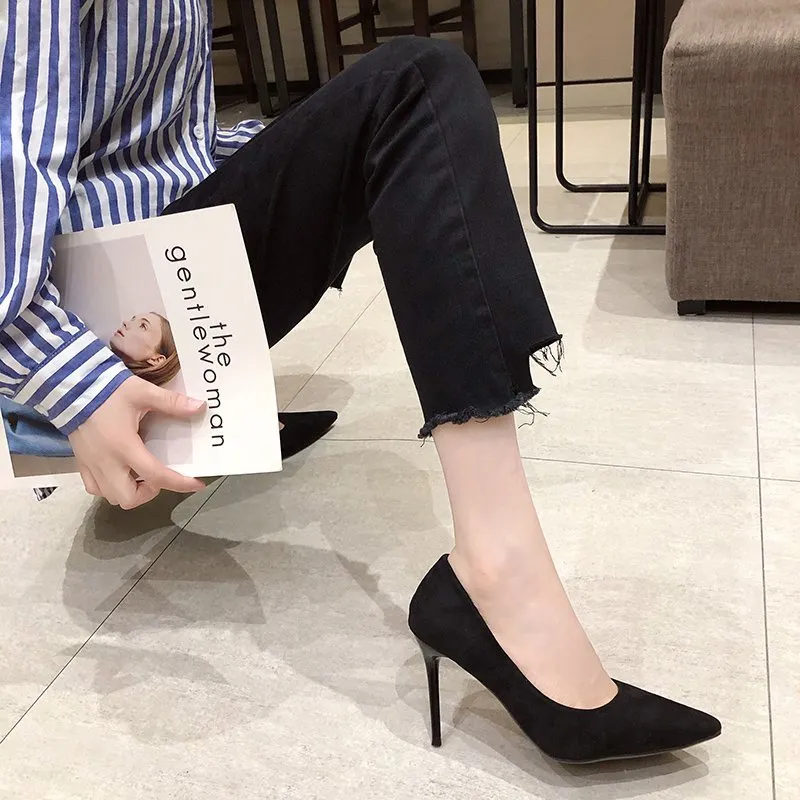 Dawei's House Slim Heel High Heels Women's-1