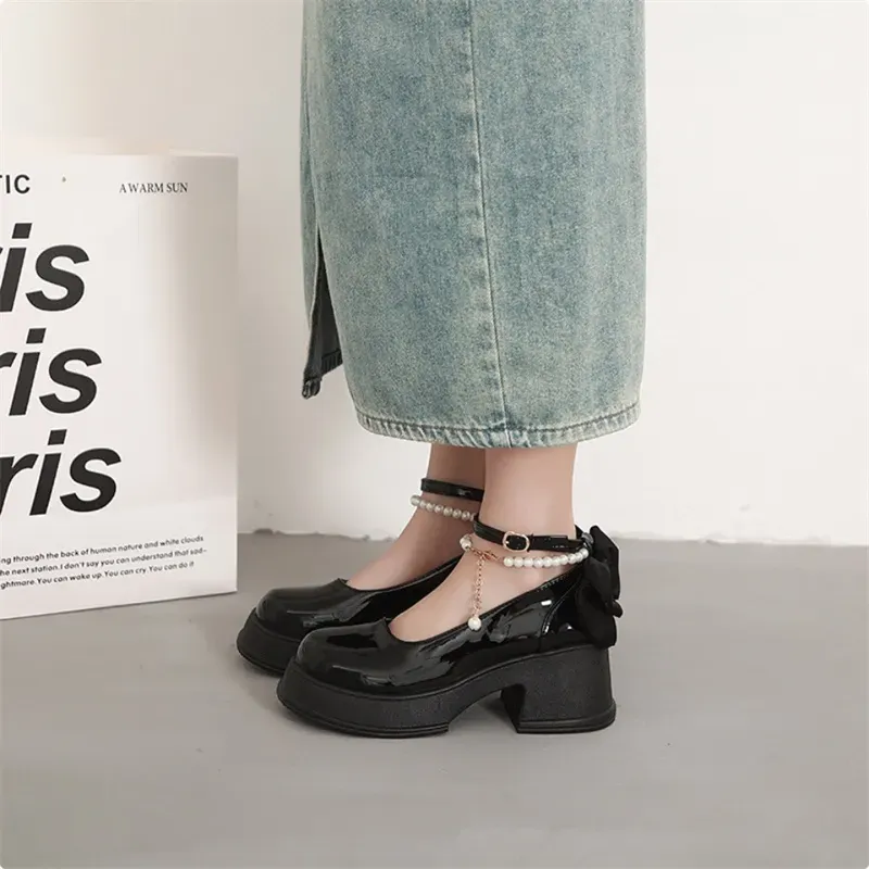 Dawei's House Chunky Heel High Heels Women's Gift Box Set-19