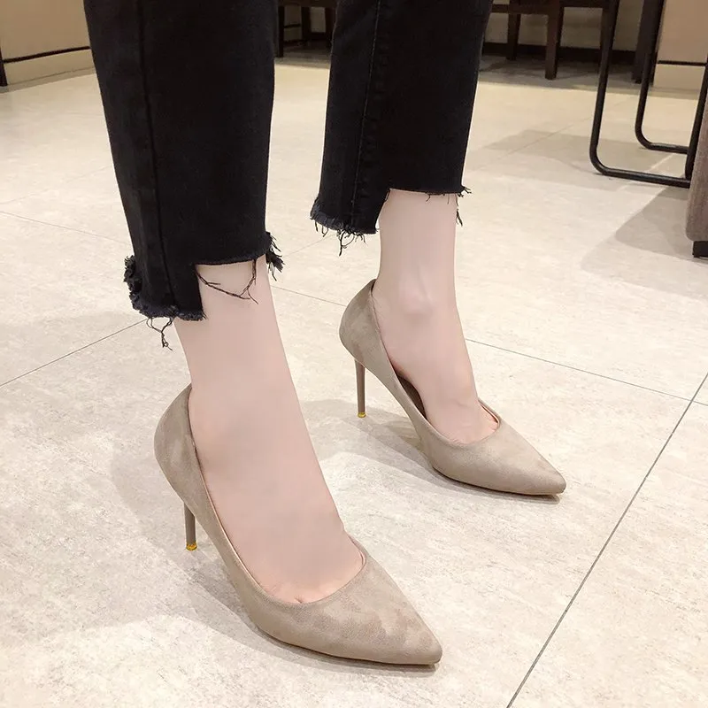 Dawei's House Slim Heel High Heels Women's-7