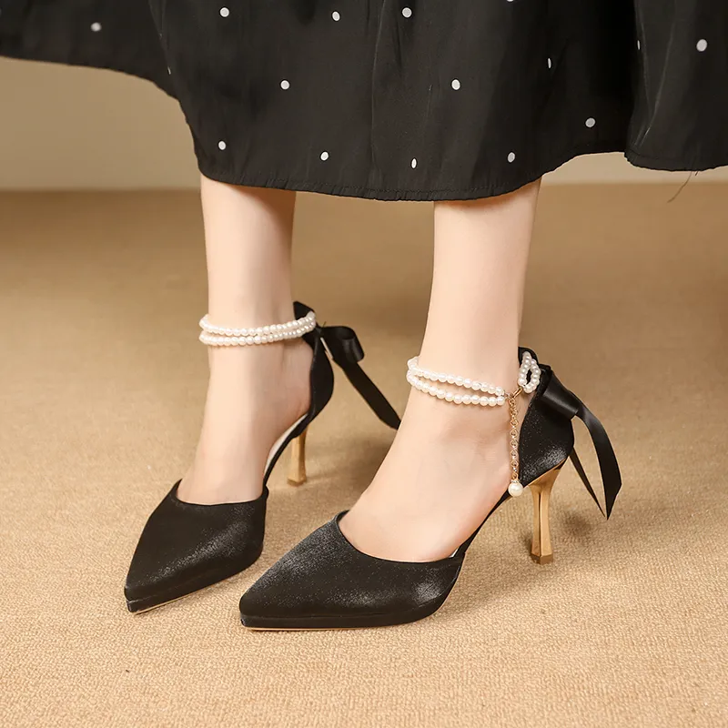Dawei's House Slim Heel High Heels Women's-16