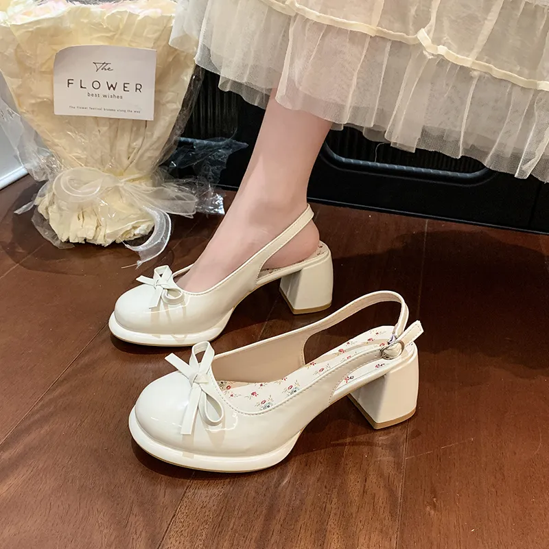 Dawei's House Block Heel High Heels Women's-24