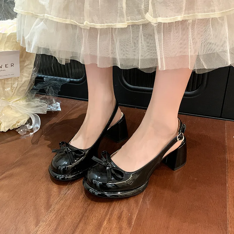Dawei's House Block Heel High Heels Women's-6