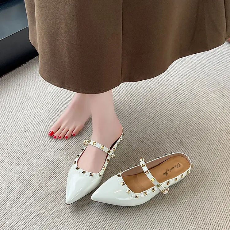 Dawei's House Rubber Sole Quiet Slip Resistant Wrap toe Slippers Women's Gift Box Set-27