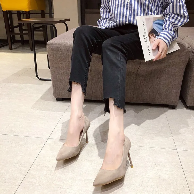 Dawei's House Slim Heel High Heels Women's-8