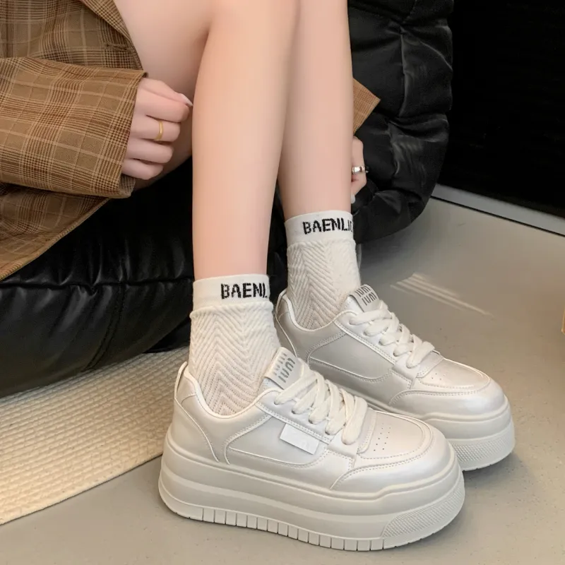 Dawei's House Cushioning Abrasion Resistant Balance Low Top Skateboard Shoes Women's-9