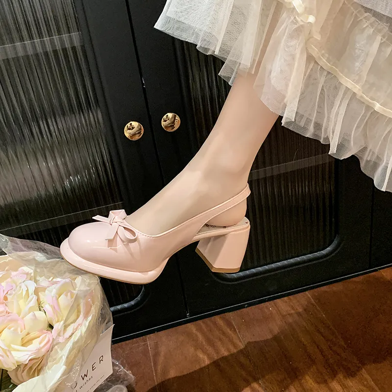 Dawei's House Block Heel High Heels Women's-4