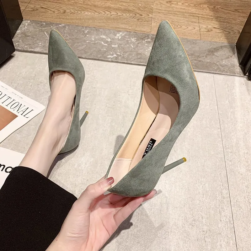 Dawei's House Slim Heel High Heels Women's-15